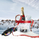 "Keep Your Cool" Champagne Bucket - Red Leather Strap - Heating & Plumbing London -